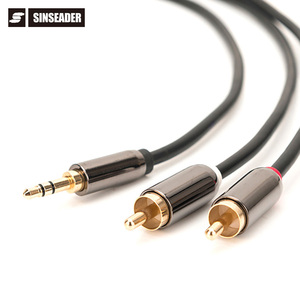 Newest AUX 3.5mm Plug to 2*<strong>RCA</strong> Plug Stereo Audio Cable for Cellphone PC Gaming - Product Image 1