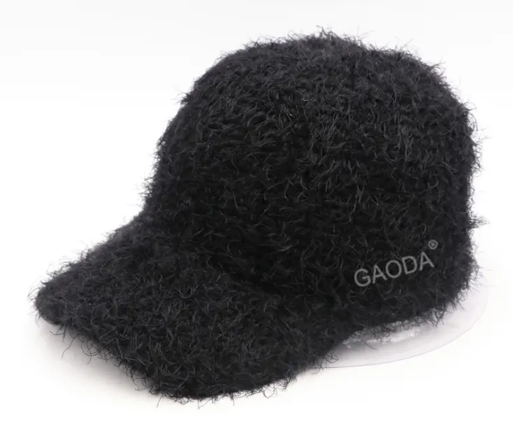 DS Großhandel Mode Mohair Häkelhut Winterhut Visor Sonnenhut für Damen