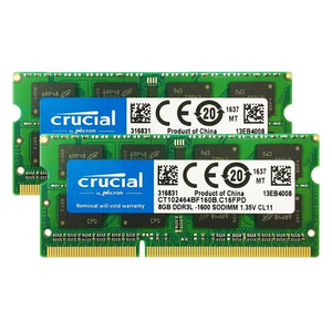 Chip cruciali originali Ram DDR3L/DDR3 4GB 8GB 1866MHz 1600MHz 1333MHz 204 Pin SODIMM Computer portatile memoria RAM modulo
