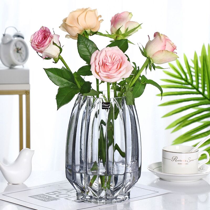 Factory Produced Wholesale Glass Flower Vase for Home Decor