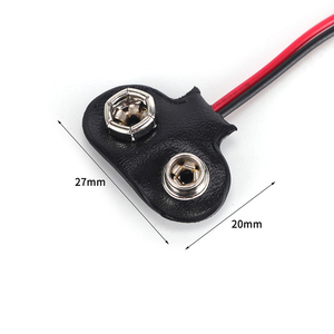 Customizable 9V Battery Clip 2.1mm X 5.5mm Male DC Plug for <strong>Arduino</strong> Electronics Connector for Student Experiment STEM <strong>Project</strong>
