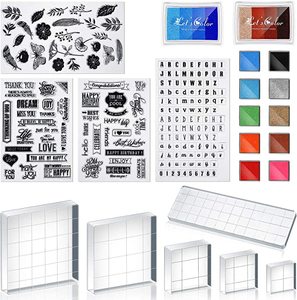 テーマパターンカスタムデザインDIYクラフトシリコンクリアスタンプカード作成装飾スクラップブッキング用カスタムシールブロック - Product Image 2