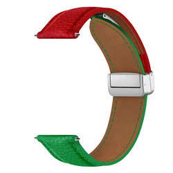 rouge avec motif vert-litchi
