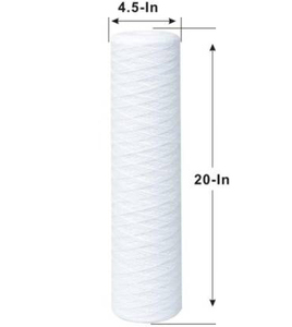 1 Micron Universal <strong>String</strong> <strong>Wound</strong> <strong>Sediment</strong> Water <strong>Filter</strong> Cartridge 20&quot; X 2.5&quot; for Any 20 Inch RO Unit for Retail Use - Product Image 3