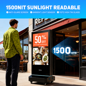 43 Inch IP65 Buiten Waterproof 1500nits Digitaal Reclame Scherm Staande Totem TV <span class=keywords><strong>LCD</strong></span> Monitor Dubbelzijdig <span class=keywords><strong>LCD</strong></span> Scherm - Product Image 3