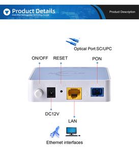 X Pon Ont Mini 1Gb Router con Gepon ONU Ethernet FTTH Modem Módulo de configuración Convertidor Wifi 1Ge Gpon Modem - Product Image 4