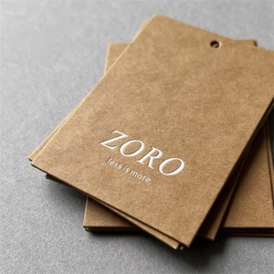 Etiquetas de precio con cuerda adjunta, Kraft etiquetas colgantes de papel, etiquetas de visualización de etiquetas de precio con cuerda - Product Image 3