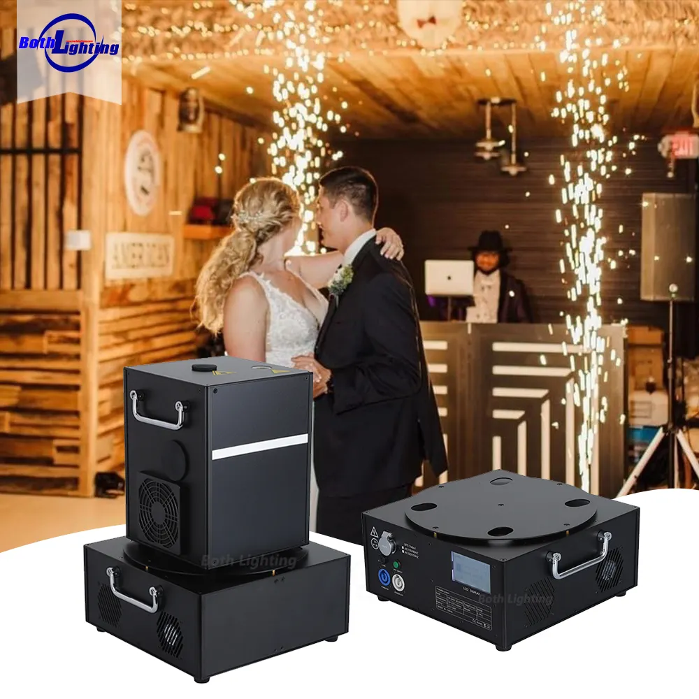 Base de equipo de escenario, batería de recarga portátil para boda, máquina de fuegos artificiales, máquina de chispa fría, batería móvil