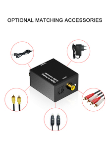 Dijital analog ses koaksiyel dönüştürücü fiber optik analog spdif lotus ps5 dekoder ses adaptörü dönüştürücü - Product Image 5