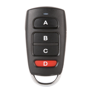 433MHZ telecomando Wireless 4 bottoni in metallo nero copia codice duplicatore per porta Garage chiave auto - Product Image 1