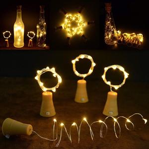 <strong>LED</strong> Decoration Living Room Battery Wine Solar Cork Light Battery Operated Copper Wire Bottle Stopper fairy String Light - Product Image 2