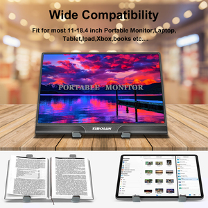 Verstellbarer tragbarer Desktop-Monitorst änder aus Aluminium Faltbarer Halter für Laptop-iPad-Tablets Raspberry Pi Metal-für mobile Benutzer - Product Image 6