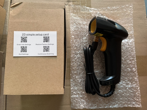 EVAWGIB Wired Handheld QR <strong>Code</strong> 1D 2D Barcode Scanner Easy to Use Anti-seismic and Anti-fall Automatic Data Storage - Product Image 5