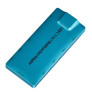 10-In-uno Splitter intelligente USB3.0 100m porta di rete Hub in lega di alluminio per Computer Docking Station Hub In magazzino - Product Image 2