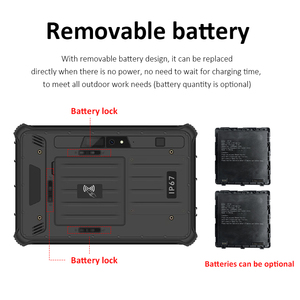 10英寸工业平板电脑视窗i3 i5 i7 ip67 10000毫安时4g 5g nfc防水保护地毯坚固平板电脑 - Product Image 4