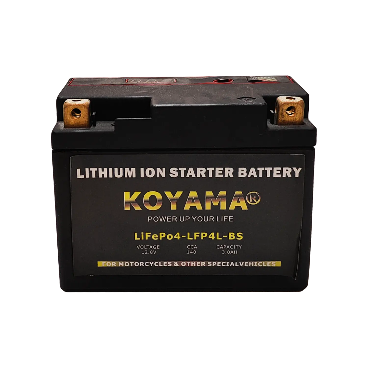 Long life LFP4L-BS OEM 12.8V3Ah Starting Motorcycle Scooter Lithium Ion Battery Lifepo4 CCA 140