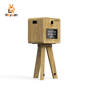 New Arrival Wooden Style <strong>Photo</strong> Booth Vintage Wooden Grain <strong>Photo</strong> Booth with 15.6 Touch Csreen - Product Image 6