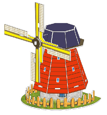 1690-8 moulin à vent hollandais