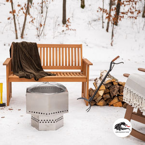 Heavy Metal Firepit Lid Duty <strong>Round</strong> Fire Pit Screen With Mesh Screen and Handle for Outdoor <strong>Patio</strong> Backyard - Product Image 4