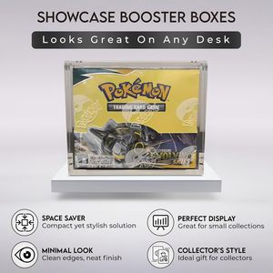 Morden Trượt Từ Nắp Booster Hộp <span class=keywords><strong>Acrylic</strong></span> Trường Hợp Bảo Vệ Pokemon Thẻ Hiển Thị Giá UV Rõ Ràng Cứng Nhựa Lưu Trữ Chủ - Product Image 4