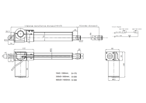 Trang trại cổng Opener tuyến tính thiết bị truyền động 12V 24V Heavy Duty cho điều khiển từ xa trang trại hàng rào - Product Image 5