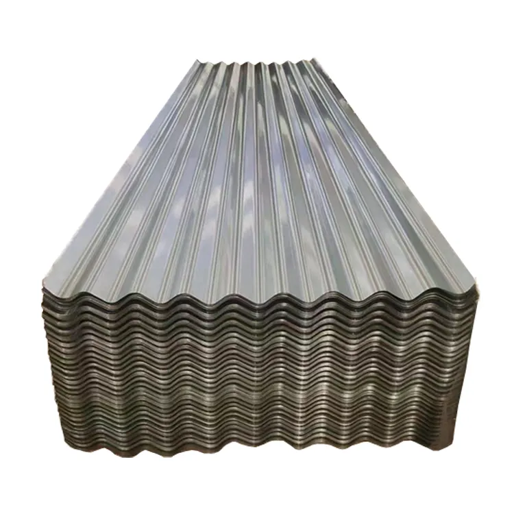 24gauge 4x8 galvanizli oluklu çelik çinko çatı levhası