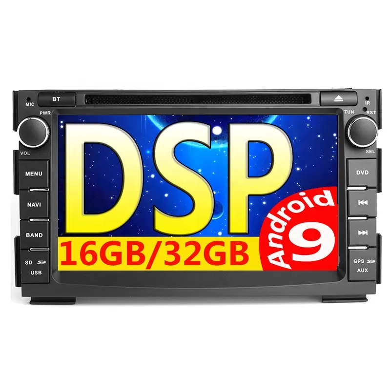 DSP 4G2 + 64G Octa CORE Android 10 2 Din reproductor de dvd del coche autoradio GPS para Kia Ceed Multimedia 2010-12-12 Venga Radio10-16 de wifi