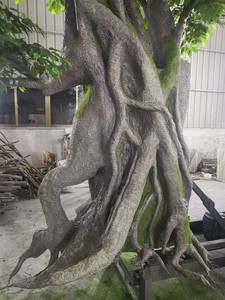 High-end özelleştirilmiş büyük yapay meşe ağacı büyük sahte zeytin ağacı dev banyan yapay ağaçlar için park plaza dekor - Product Image 3