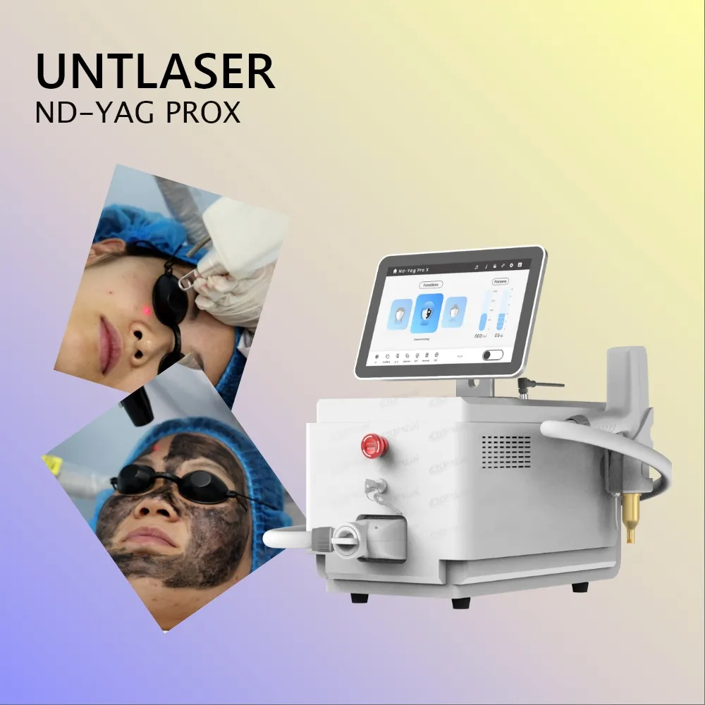 Tête de refroidisseur d'air exclusive 532nm 1064nm nd yag machine de détatouage laser picoseconde