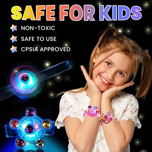 Tự kỷ cảm giác hộp kho báu Đồ chơi phát sáng trong bóng tối bên ủng hộ 24 gói dẫn ánh sáng lên thần tài spinner vòng đeo tay cho trẻ em - Product Image 2