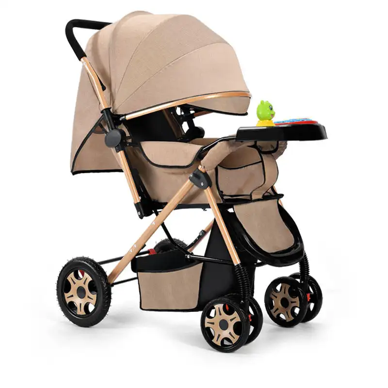 Seyahat bebek alüminyum alaşım katlanabilir hafif bebek arabası yenidoğan için