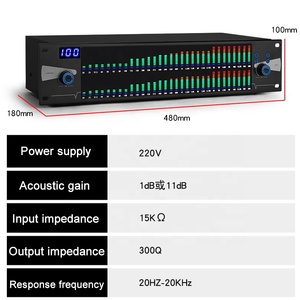 Professional DJ <strong>System</strong> New 2U Dual 31 Bands <strong>Audio</strong> Effect <strong>DSP</strong> <strong>Processor</strong> Graphic <strong>Digital</strong> Equalizer for Stage Home Karaoke