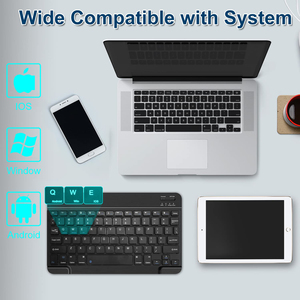 Tragbare ultra dünne ABS ergonomische Tablet-Tastatur Drahtlose Bluetooth-Tastatur und schnur lose Mini-Bluetooth-Tastatur für Samsung iPad - Product Image 4