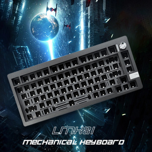 LMK81 Custom Mechanical Keyboard Kit 81 Tasten RGB-beleuchtete Gaming-Tastatur mit Knopf 2.4G Wireless Gaske Structure-Tastatur - Product Image 2