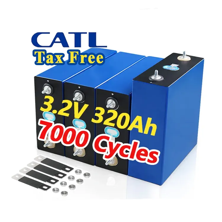 Lifepo4-Batería de grado A, célula prismática 302Ah, 3,2 V, CATL, 280Ah, 300Ah, 320Ah, 24 horas en línea