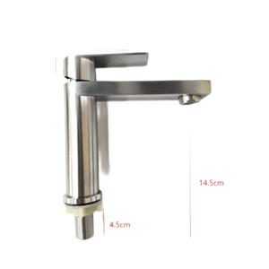 Hiện đại boong gắn duy nhất xử lý thép không gỉ vòi tap chải nước lạnh lưu vực tap nhà bếp phòng tắm cảm ứng cảm biến loại - Product Image 2