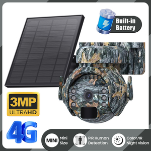 Cámara CCTV de visión nocturna con batería solar de baja potencia 4G 3K IP65 con sensor CMOS de tarjeta SIM Wifi de detección humana PIR - Product Image 4