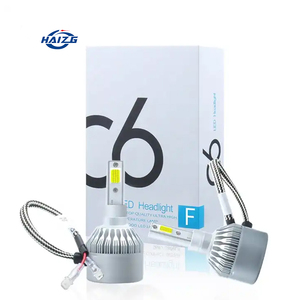 HAIZG סופר בהיר C6 רכב אורות 880 H1 H3 9005 9006 H11 H4 H7 אוטומטי רכב LED פנסי H4 נורות