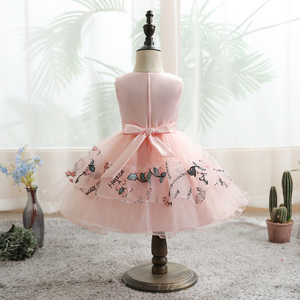 European Style Embroidered <strong>little</strong> baby dress style applique Girl Tutu Dress cotton children'<strong>s</strong> birthday party dress