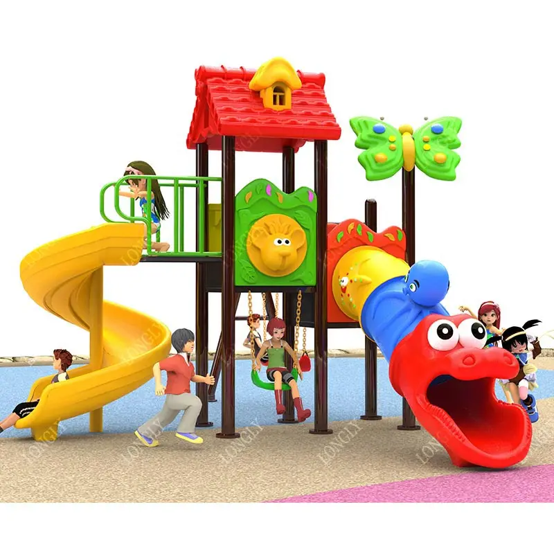 Parco giochi all'aperto per bambini di piccole dimensioni per la scuola materna