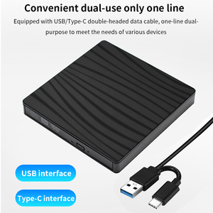 TISHRIC Type-C DVD外部USB3.0光盘阅读器播放器刻录机刻录机光盘驱动器，用于笔记本电脑 - Product Image 5