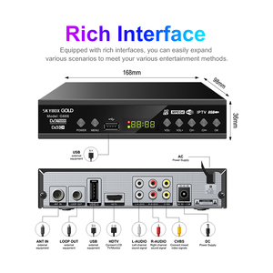 Werks-TV-Set-Top-Box unterstützt mehrere Sprachen Smart IP-TV Wifi-Decoder Kostenlos HD DVB T2 Receiver Digital Tuner - Product Image 4