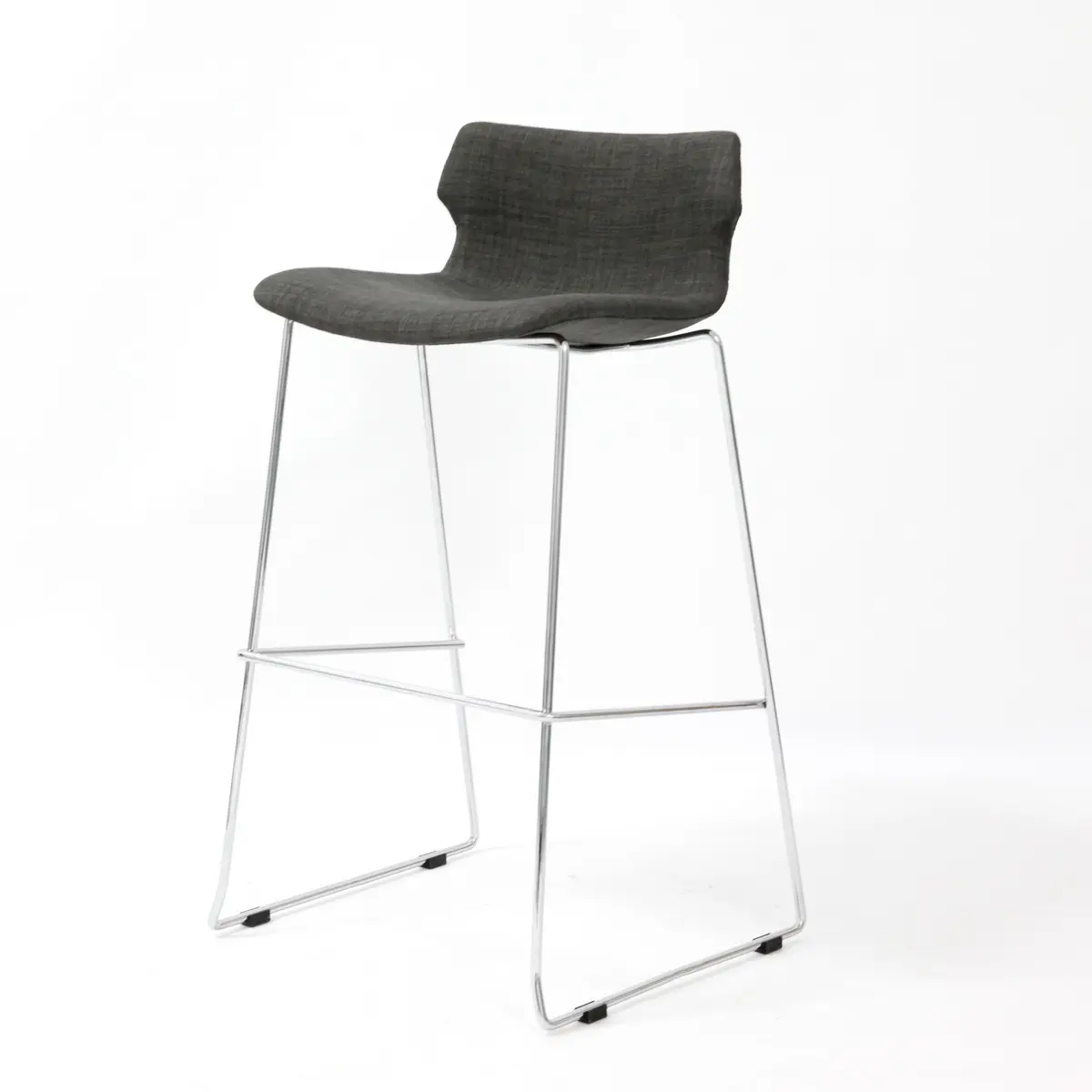 Contrapeso Altura Contemporânea Bar Stool Plástico Shell Metal Base Cadeiras Altas