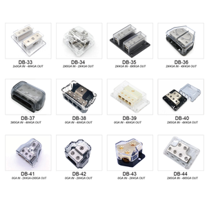 カーパワーディストリビューション端子ブロックスプリッターパワーディストリビューションブロック0GA入力4 X4GAカーオーディオアンプヒューズホルダー - Product Image 3