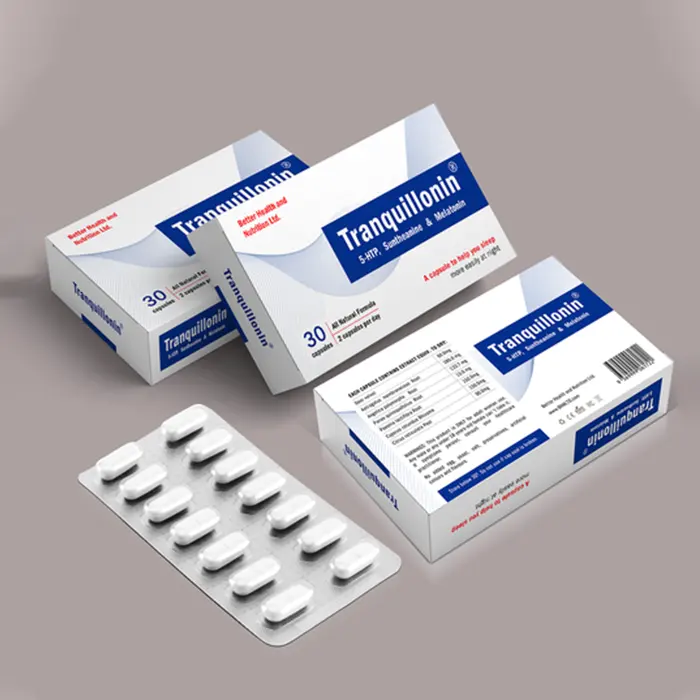 Caja de embalaje de papel médico para farmacia, embalaje de medicina plegable y reciclable con impresión personalizada