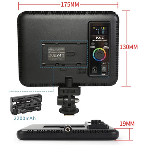 Sıcak satış P24C 2500-8500k ayarlanabilir renk sıcaklığı LED işık el RGB tam renkli kamera çekim ışığı için sony SLR - Product Image 1