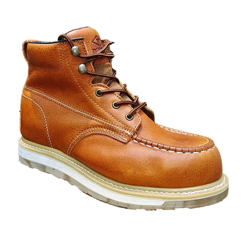 Meilleures ventes sur le travail industriel hommes bottes de sécurité à bout en acier antidérapant construction hommes bottes de travail pour hommes