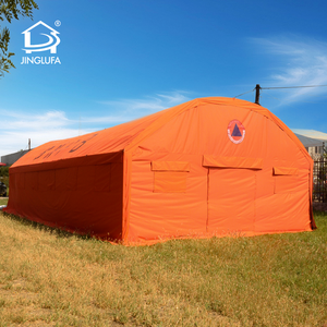 Dayanıklı tuval PVC Oxford kumaş ile yapılan özelleştirilmiş kemerli afet yardım çadırları - Product Image 2