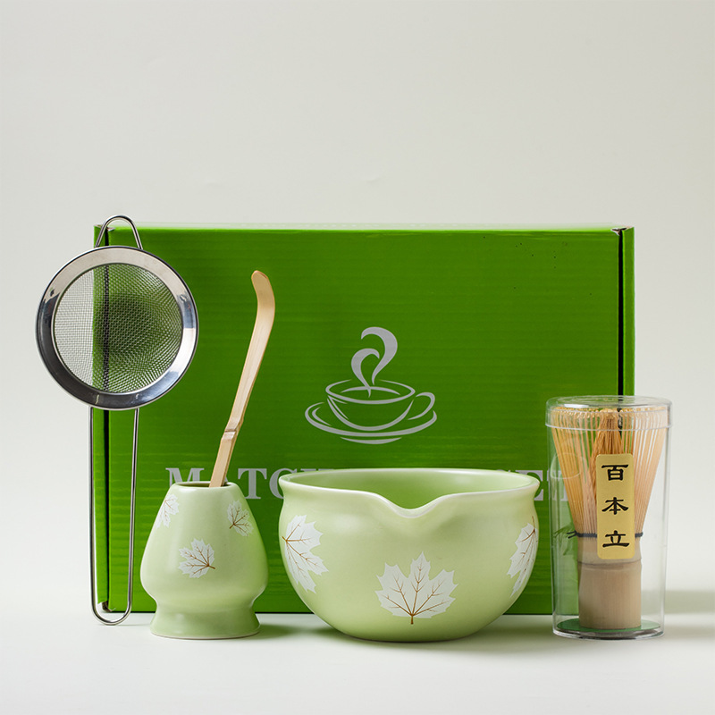 Light Green White Flower 5p/set