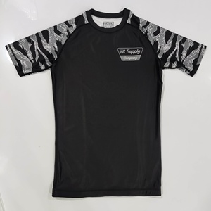 Dropshipping Tùy Chỉnh Không Có <span class=keywords><strong>Gi</strong></span> Vớ Phòng Tập Thể Dục Jiu Jitsu Anh Bjj Vật Lộn Mặc Judo Rashguard MMA Trẻ Em Phát Ban Bảo Vệ Bjj Võ Thuật - Product Image 5